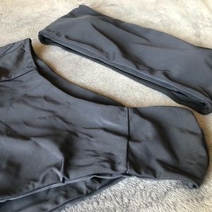 Black Bandeau High Waisted Bikini